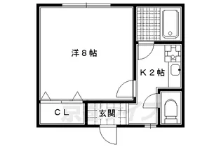 ジュピエス雅【1階】の間取り
