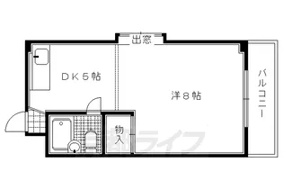 京都府京都市北区紫竹上竹殿町【マンション】の間取り