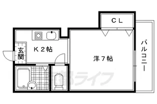 ミヤギマンション【205号室】の間取り