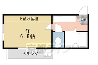京都府京都市北区紫野東舟岡町【マンション】の間取り