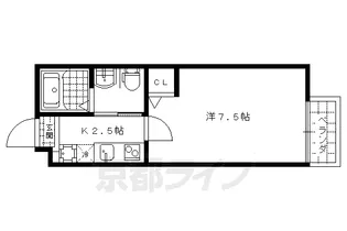 Requie大将軍【305号室】の間取り