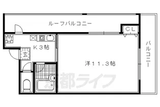 Stable西賀茂Ⅲ【3階】の間取り