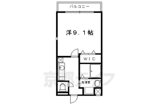 京都府京都市北区小山下総町【マンション】の間取り