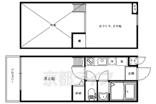 ロフティ智恵光院今出川【203号室】の間取り