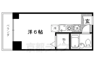 京都府京都市上京区西北小路町【マンション】の間取り