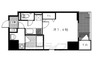クリスタルグランツ京都御所西【10階】の間取り