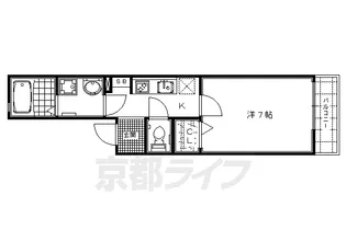 ディアコート【201号室】の間取り