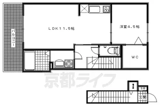 グレースコート中野【203号室】の間取り