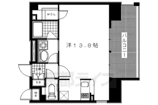 レジディア御所東【408号室】の間取り