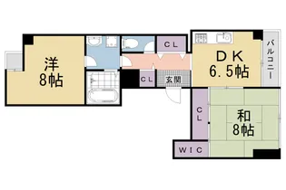 CASA聚楽【5階】の間取り