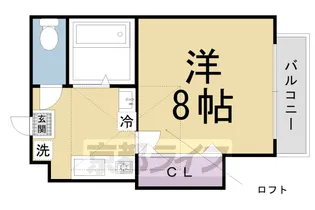 ガーネット御所西【301号室】の間取り