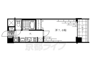 プレサンス二条城北聚楽【6階】の間取り