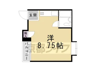 京都BMCアパートメント【2階】の間取り