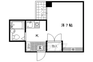 京都府京都市上京区伊佐町【マンション】の間取り
