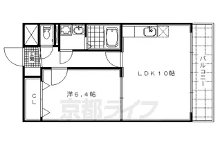 京都府京都市上京区東町【マンション】の間取り