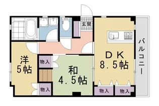 ルミナス・カスティエル【1階】の間取り