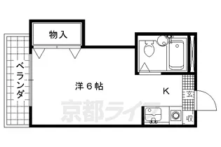 1Kの間取り画像