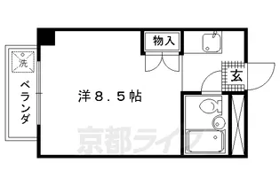あおきハイツ【201号室】の間取り