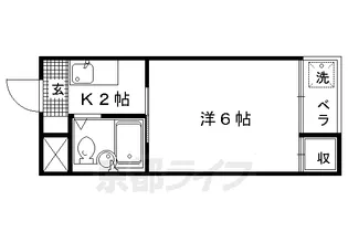 1Kの間取り画像