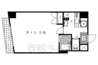 京都府京都市上京区上善寺町【マンション】の間取り