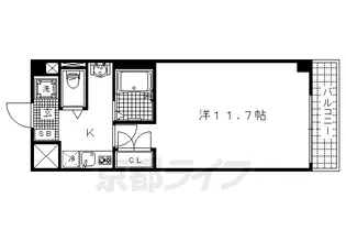 オーク西陣【207号室】の間取り