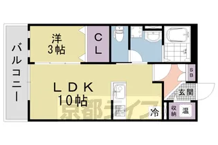 メゾン北山【102号室】の間取り
