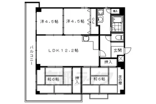 ヴューキャッスル【3階】の間取り