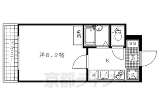 京都府京都市上京区道正町【マンション】の間取り