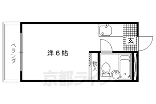 京都府京都市北区平野宮西町【マンション】の間取り