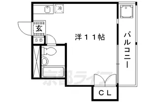 プラッツM南(2号館)【202号室】の間取り