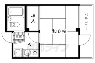 メゾンド千坂【202号室】の間取り