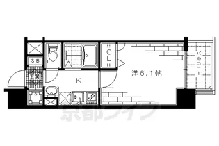 ラナップスクエア京都西陣【6階】の間取り