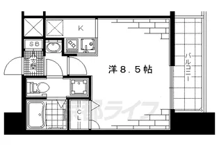 ラナップスクエア京都西陣【11階】の間取り
