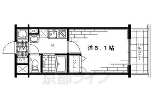ラナップスクエア京都西陣【10階】の間取り