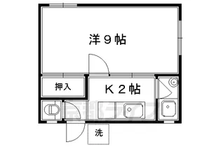 京都府京都市上京区荒神町【マンション】の間取り