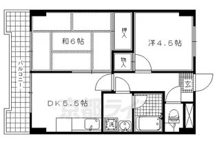 アレックスⅤ【601号室】の間取り