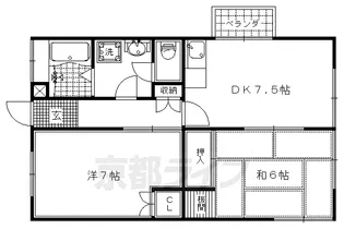 プチメゾン【201号室】の間取り