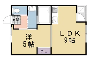 西賀茂ハイツ【204号室】の間取り