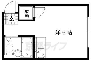GRAND VALUE西陣【402号室】の間取り