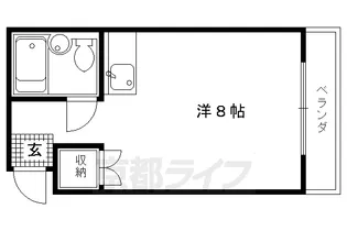 GRAND VALUE西陣【403号室】の間取り