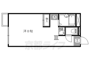 京都府京都市上京区西芦山寺町【アパート】の間取り