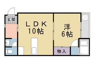 マンションニュー北山【105号室】の間取り
