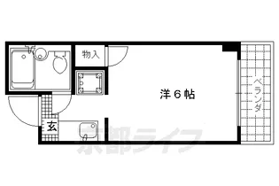 京都府京都市上京区西千本町【マンション】の間取り