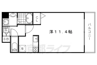 スワンズ京都大将軍【2階】の間取り
