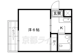 グリーンピア西賀茂【202号室】の間取り