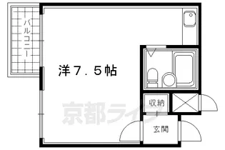 烏丸御池エスメラルダ【1009号室】の間取り