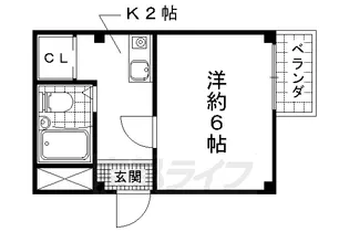 ココ山科【4階】の間取り