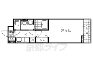 ミルト・ソレイユ【2階】の間取り