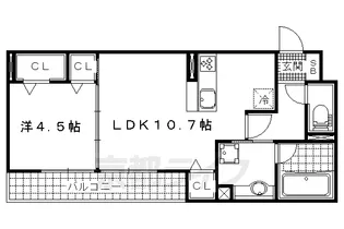エンフォルド【1階】の間取り