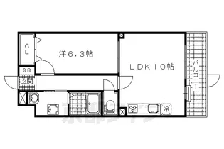 「ザ レジデンス 京都・東」【1階】の間取り